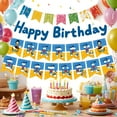 thumbnail image 3 of Duck Happy Birthday Banner Birthday Party Supplies Decorations Anime Themed Birthday Party Backdrop, 3 of 3