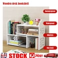 thumbnail image 2 of Desktop Organizer Office Storage Rack Adjustable Wood Display Shelf - Free Style DIY Display - True Natural Stand Shelf - Light Wood, 2 of 24
