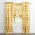thumbnail image 5 of BrylaneHome Buffalo Check Tie-Up Window Shade, 5 of 6