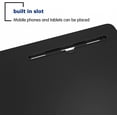 thumbnail image 5 of SogesPower 31.5" Adjustable Mobile Side Table with Card Slot and Wheel, Design for Home- Black, 5 of 8