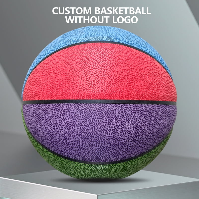 Composite Leather No Logo Colored Basketball-Standard Size6/7 Indoor Outdoor For Team Game Training Basketball High Quality Ball