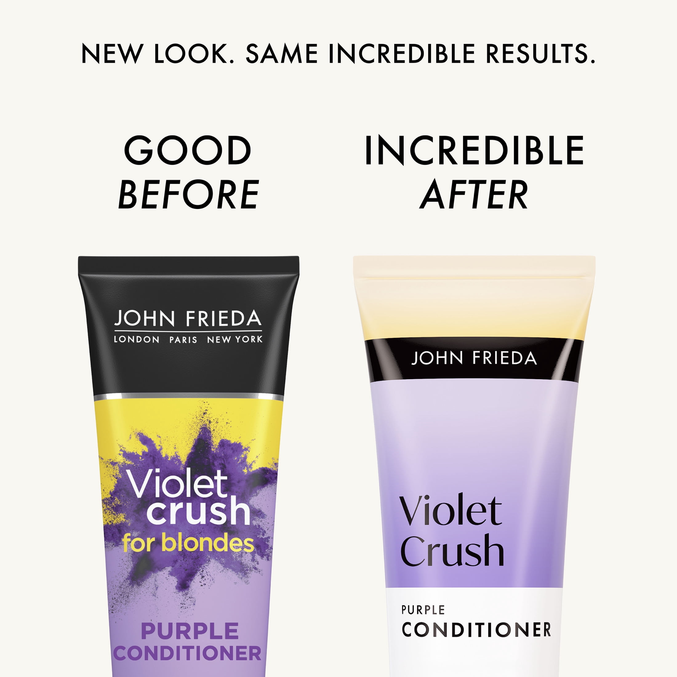 (3 pack) John Frieda Violet Crush Purple Conditioner for Brassy Blonde Hair, Restore and Moisturize, 10 fl oz