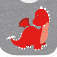 thumbnail image 4 of Inktastic Adorable Red Dragon Boys Baby Bib, 4 of 4