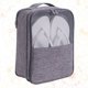 thumbnail image 5 of Bolsa de viaje para zapatos, impermeable, antipolvo, organizador multifuncional para viajes (gris), 5 of 6