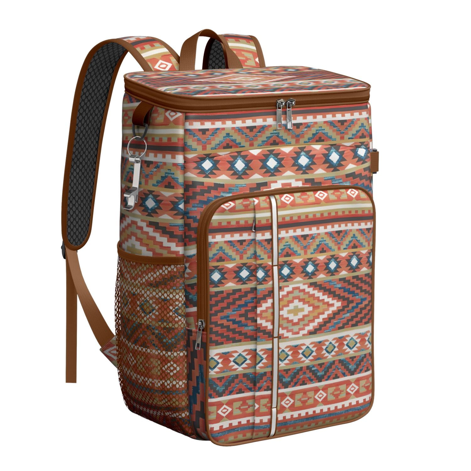 Southwestern Succulent Cooler Backpack - 20L Insulated Soft Cooler