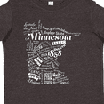 thumbnail image 4 of Inktastic Minnesota State Word Salad Boys or Girls Toddler T-Shirt, 4 of 5