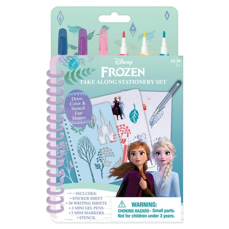 Disney Frozen 2 Easter Take Along Stationery Set, Includes Stickers