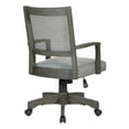 thumbnail image 6 of Deluxe Cane Back Bankers Chair in Gray Fabric Seat, 6 of 11