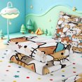 thumbnail image 5 of meiyoeat Cartoon Cat Pattern Zipper Full Size Comforter Sets with Fitted Sheet and 2 Pillowcases,Cute Print Zipper Bedding Set,Polkadot Reversible,4-Piece, 5 of 7