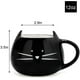 thumbnail image 4 of Cute Ceramic Cat Coffee Mug 12 oz Cat Lovers Kitty Tea Mugs Gifts for Women Girls Black, 4 of 4