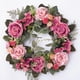 thumbnail image 4 of Guirnalda artificial de 45 cm, arreglos florales, guirnalda colgante, corona de flores Rosado, 4 of 9