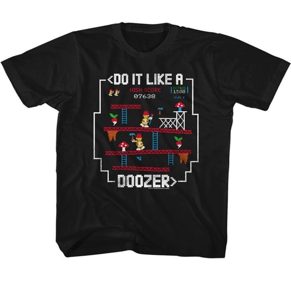 Fraggle Rock Like a Doozer Black Youth T-Shirt