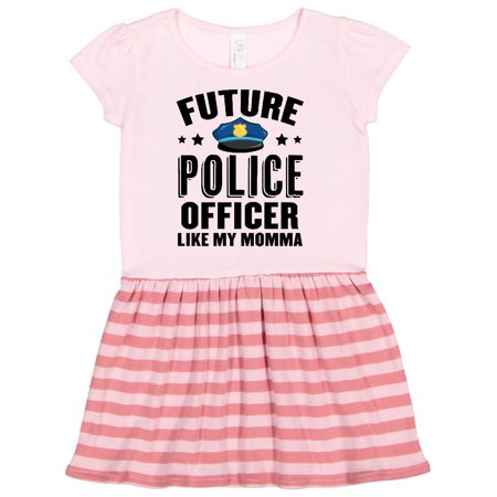 

Inktastic Future Police Officer Like My Momma Gift Toddler Girl Dress