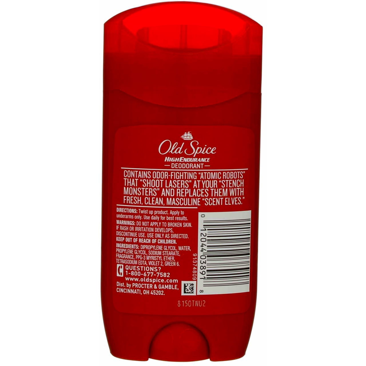 Old Spice High Endurance Deodorant Pure Sport 3 oz (Pack of 3)