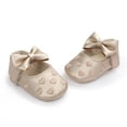 thumbnail image 3 of Emy Dola 2-Pairs Infant Baby Girls Mary Jane Flats Crib Shoes BowKnot Non-Slip Soft Sole Princess First Walkers Sneaker Wedding Dress Shoes, 3 of 10