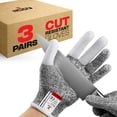 thumbnail image 1 of Guantes de trabajo resistentes a cortes NoCry para mujeres y hombres, paquete de 3, 1 of 5