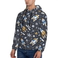 thumbnail image 2 of Hoodies for Men - Space Cars Long Sleeve Comfrt Men'S Fashion Hoodies & Sweatshirts, Sweatshirts for Men Hoodies Pullover Clothing Clothes with Pouch, 2 of 7