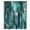 Teal Blue Gold Lake Blue, variant on Blue Green Geometric Sheer Curtains 54 Inches Long, Modern Abstract Stained Glass Light Filering Curtains, Breathable Simi Curtain Privacy Drapes for Kitchen Bathroom Small Window Treatment