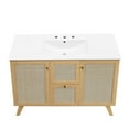 thumbnail image 6 of Modway Soma 48" Single Sink Modern Wood Bathroom Vanity in Oak and White, 6 of 17