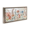 thumbnail image 3 of Stupell Industries Pastel Spring Florals Botanical & Floral Painting Brown Floater Framed Canvas Art Print Wall Art, 31 x 14, 3 of 9