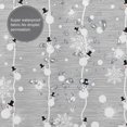 thumbnail image 6 of JOOCAR Merry Christmas Shower Curtain, Snowman and Snowflake on Grey Background Digital Print, Fabric Bathroom Decor with Hooks, 72 x 72 inches Polyester waterproof fabric with 12 hooks, 6 of 7
