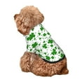 thumbnail image 5 of Fotbe St Patrick's Day4 Print Small Dog Sweater Hoodies Pet Grey Hooded Soft Fleece Sweatshirts with Pocket Fall Winter Puppy Cat Sweaters Warm Clothes-Large, 5 of 7