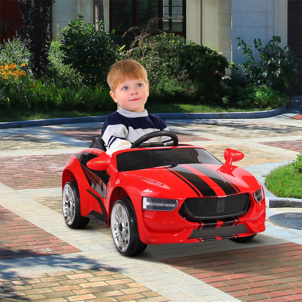 Senbabe 6V Kids Ride on Car Toy, Electric Battery Powered Vehicle w