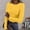 Orange, variant on KDFJPTH T Shirts for Women Loose Fit Long Sleeve Stretch Crewneck Ribbed Fitted Basic Tshirts Top