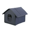thumbnail image 1 of Casa para gatos para gatos al aire libre, suministros para mascotas, cueva para gatitos, cama para perros, casa para perros, callejera cálida Punta gris, 1 of 8