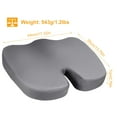 thumbnail image 4 of Moclever Memory Foam Seat Cushion Coccyx Cooling Gel Butt Pillow for Tailbone Pain Relief - Chair Cushion,Butt Pillow,Car Seat Cushion, Black, 4 of 11