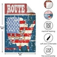 thumbnail image 5 of Retro Route 66 Tea Towels Set of 1 American Flag Map Kitchen Dish Cloth with Hanging Loop, 18"x28"Lint-Free Absorbent Towel for Kitchen Drying Wiping and Cleaning, 5 of 7