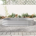 thumbnail image 2 of Raised Garden Bed Outdoor,   Oval Large Metal Raised Planter Bed for for Plants, Vegetables, and Flowers, 2 of 9