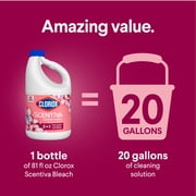 (6 pack) Clorox Scentiva Scented Bleach, Cherry Blossom & Peach, 81 fl oz
