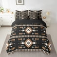 thumbnail image 2 of Erosebridal Tribal Aztec Bedding Sets Twin Size, Triangle Geometry Comforter Sets with Sheets, Boho Theme Decor, Reversible 7pcs, 2 of 5