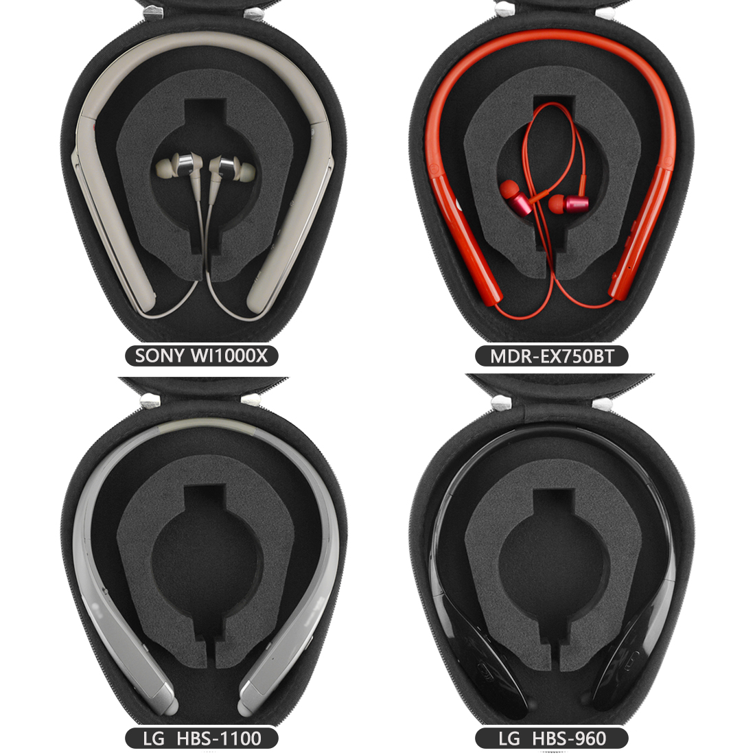 Geekria Ultrashell Case For Jvc Audio Technica Jabra Boses Lg Sennheiser Sony Headphones Replacement Protective Hard Shell Travel Carrying Bag With Room For Accessories Dark Grey Walmart Com Walmart Com