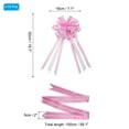 thumbnail image 2 of Unique Bargains 7' Christmas Pull Bow Baskets Present Wrapping Bows Large Flower Pull Bows Pink 10 Pack, 2 of 7