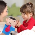 thumbnail image 2 of CIMAXIC hand puppets 3pcs Hand Puppet Mother And Father Cartoon Hand Puppet Kids Educational Toy,10.63"X9.45"X1.18", 2 of 5