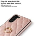 thumbnail image 2 of Allytech Galaxy S23 Plus Case with Finger Ring, 360° Rotatable Ring Holder Kickstand Luxury PU Leather Non-Slip Shockproof Business Women Men Phone Covers for Samsung Galaxy S23 Plus 5G 6.6", Rosegold, 2 of 8