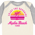 thumbnail image 4 of Inktastic Summer Enjoy the Sunshine Naples Beach Florida in Pink Boys or Girls Long Sleeve Baby Bodysuit, 4 of 5