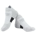 thumbnail image 2 of Sport Running Sock, Absorb Moisture Shock Absorption Socks  For Reducing Ankle Pressure For Exercise Grey+Black, 2 of 8