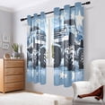 thumbnail image 6 of Blue Monster Truck Blackout Curtains Thermal Insulation 63 inch Grommet for Bedroom Living Room Bathroom Kitchen Windows 2 Pack, 6 of 6