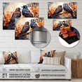 thumbnail image 4 of Designart "Renaissance of the Regal Crow I" Animals Metal Wall Art, 4 of 5