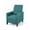 Teal/Dark Brown, variant on GDF Studio Kiersten Contemporary Fabric Pushback Recliner, Beige