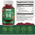 thumbnail image 4 of YUM-V'S 100mg Vitamin B6 Gummies Health Supplement for Nerve Function, Strawberry, 60 Count, 2-Pack, 4 of 10