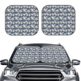 thumbnail image 6 of Lsque Tropical Sloth 2 PCS Windshield Sun Shade | CarFoldable Window Covers | Car Accessories Reflect UV for Universal Cars SUV Truck | Medium, 6 of 7