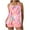 Pink, variant on EINCcm Womens Plus Size Tankini Swimsuit Two Piece Bathing Suits Flowy Swim Tops with Boyleg Shorts Floral Print Bathing Suit Set