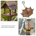 thumbnail image 3 of UPGRATOR Comedero Para Pájaros De Exterior En Hierro Con De Color Café Para Jardín, 3 of 8