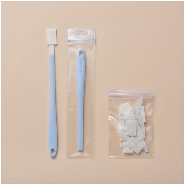 Juego de 30 Cepillos Desechables para Limpiar Grietas, Cepillos de Inodoro Desechables y Herramientas de Limpieza para Asientos de Inodoro (Azul y Rosa).