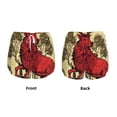 thumbnail image 3 of Salouo Mythical Red Stag Illustration Print Women's 2 in 1 Running Shorts Double-Layer Shorts Athletic Workout Gym Yoga Shorts Running Shorts for Women-Large, 3 of 7