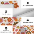 thumbnail image 5 of Bohemia Floral Outdoor Rug 4x6 Ft, Non Slip Washable Area Rug, Vintage Orange Pink Flowers Boho Style Beige Patio Rugs Carpet Runner, Large Floor Mat for Indoor/Outdoor Deck Porch Camping, 5 of 8